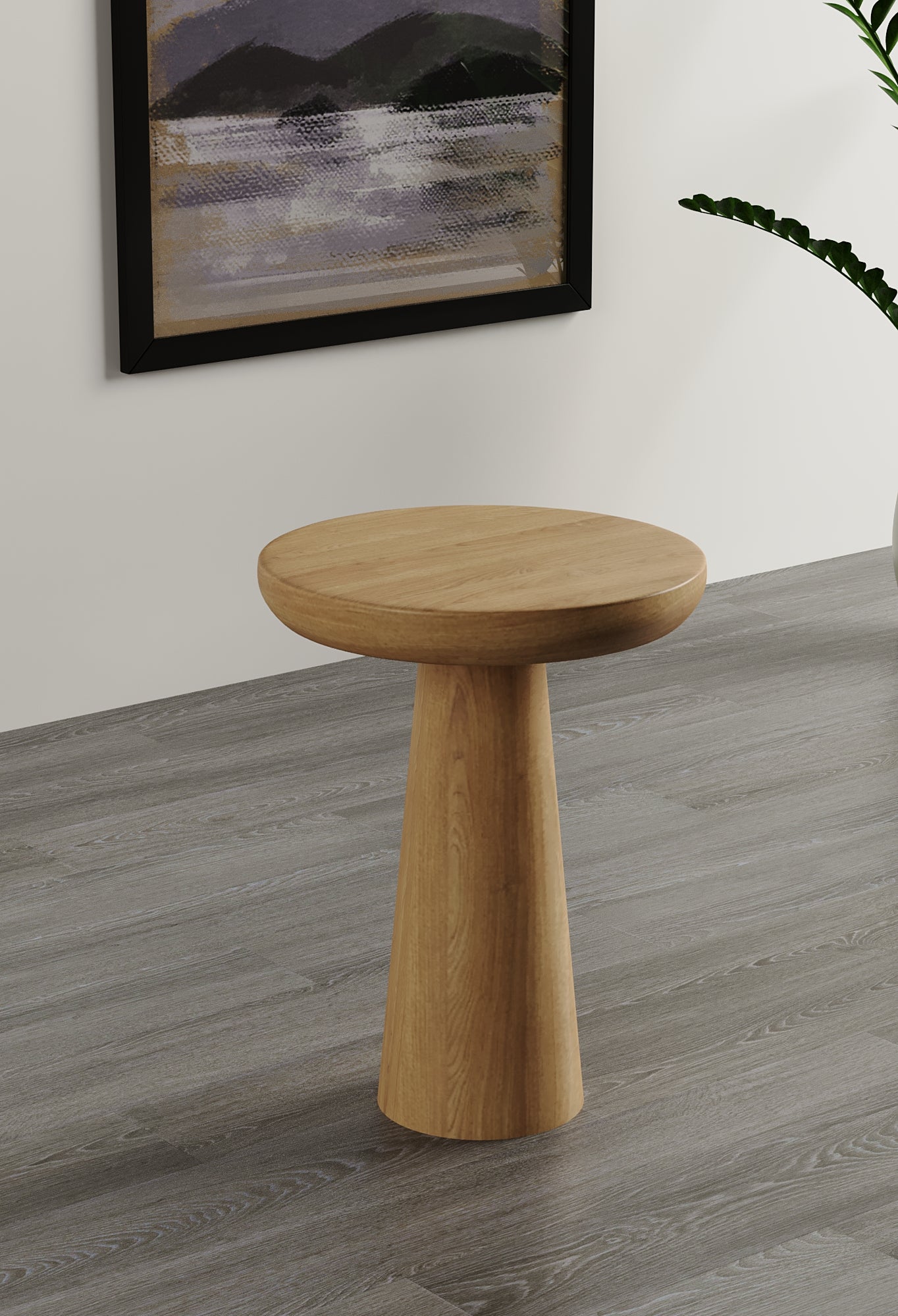 Vera Natural Mushroom Round Nested & Side Table