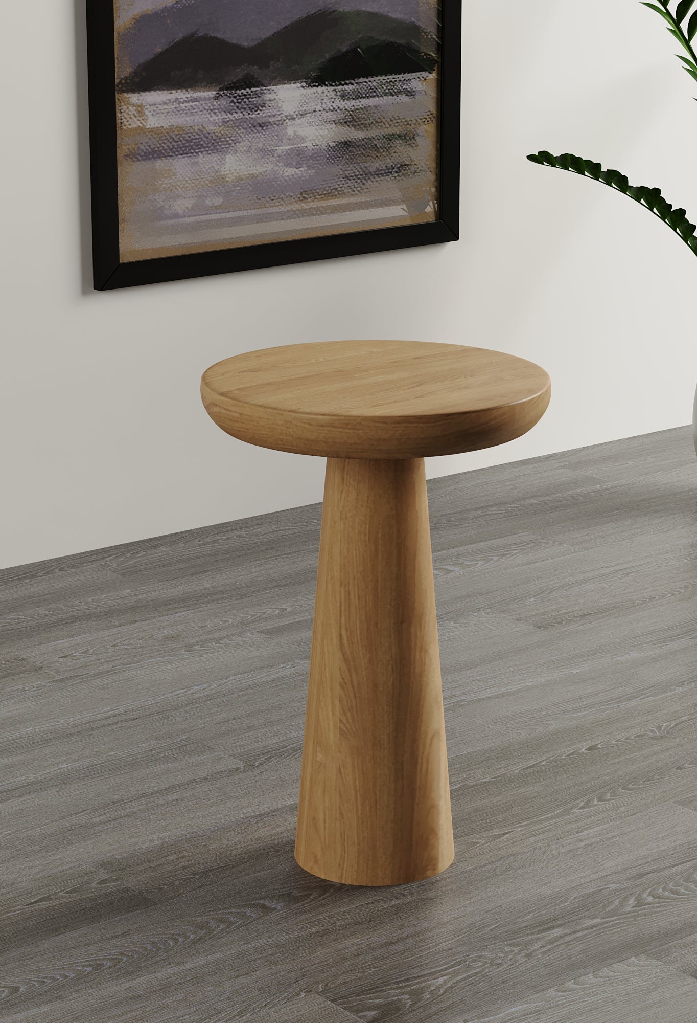 Vera Natural Mushroom Round Nested & Side Table