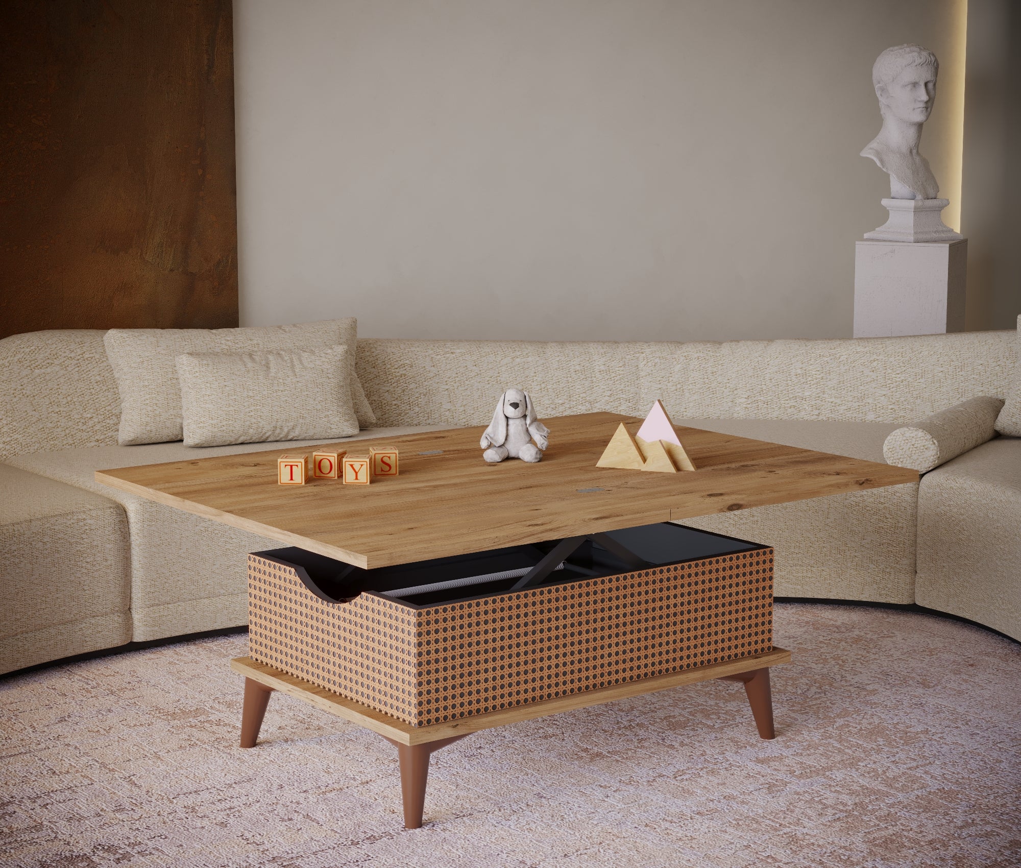 Magic Mist Extendable Coffee & Dining Table 6 in 1