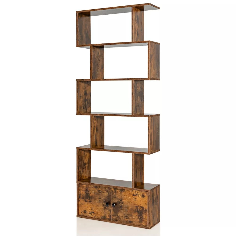 Magic 5 Tiers Industrial Design Bookcase with Storage
